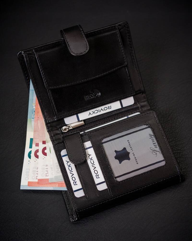 Herren Geldbörse aus Leder mit RFID-Schutz – Rovicky – Bild 6
