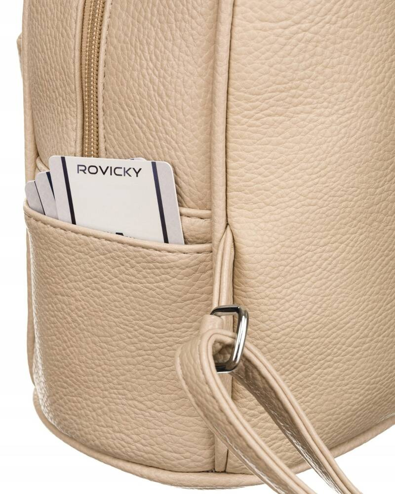 Kleiner Damen Rucksack aus Öko-Leder – Rovicky – Bild 12