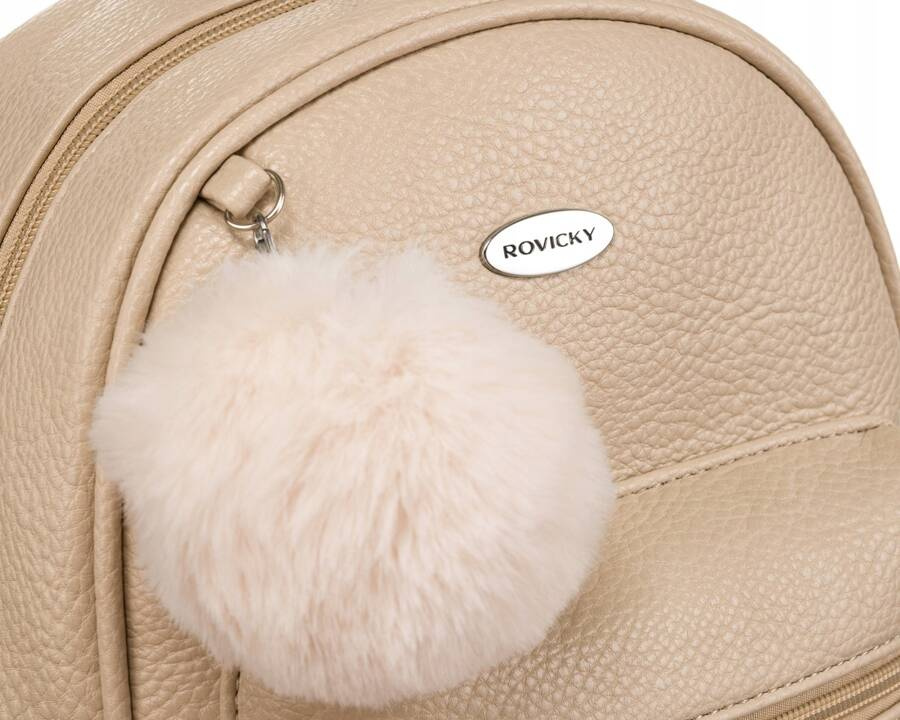 Kleiner Damen Rucksack aus Öko-Leder – Rovicky – Bild 7