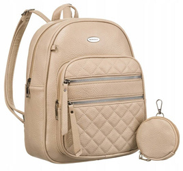 Kleiner, stilvoller Damen Rucksack aus Öko-Leder – Rovicky