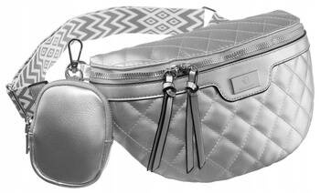 Städtische, gesteppte Damen Gürteltasche aus Öko-Leder – Rovicky – Bild 12