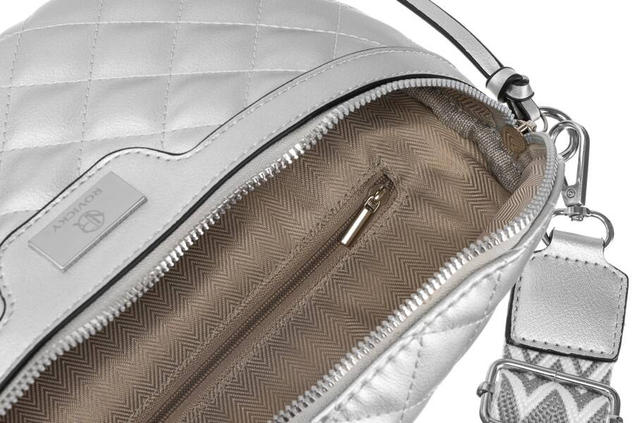 Städtische, gesteppte Damen Gürteltasche aus Öko-Leder – Rovicky – Bild 6