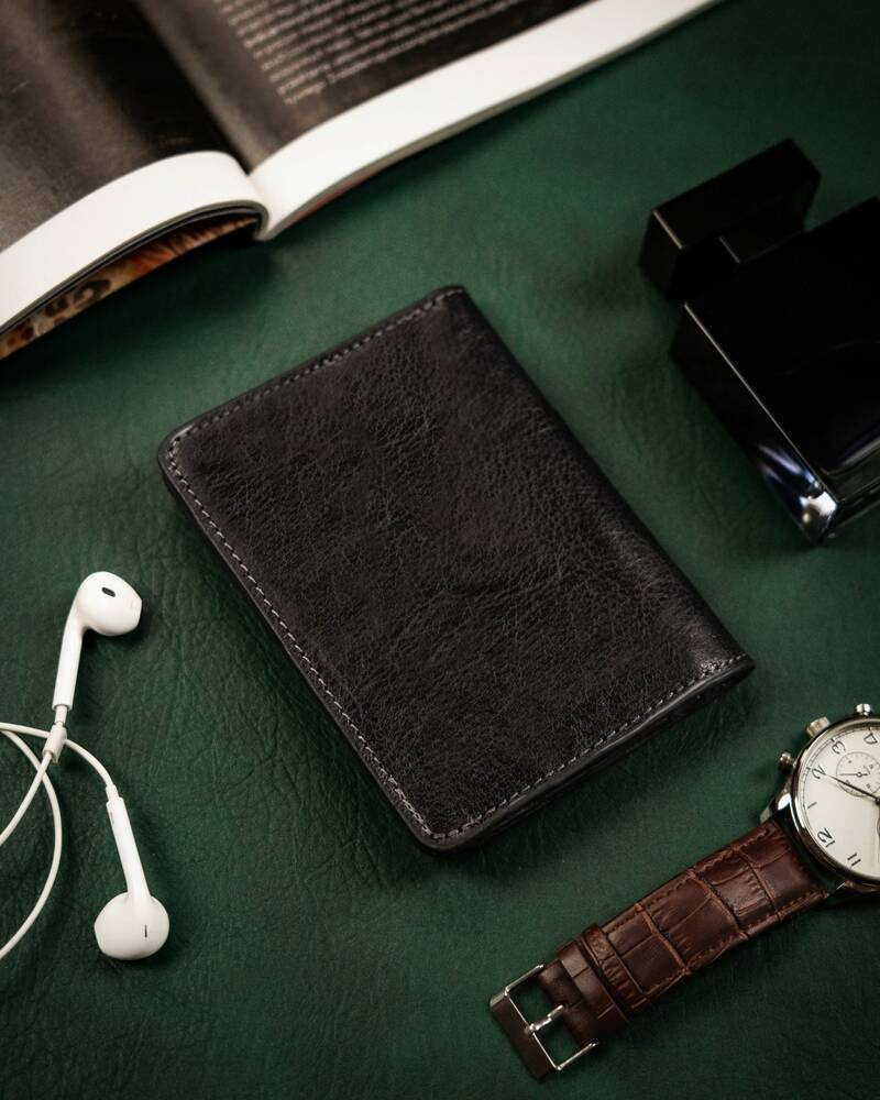 Stabiles Dokumenten Etui aus Echtleder – Bild 3