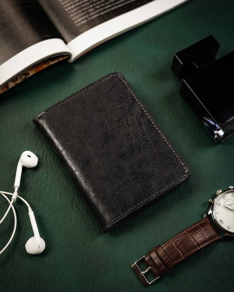 Stabiles Dokumenten Etui aus Echtleder – Bild 2