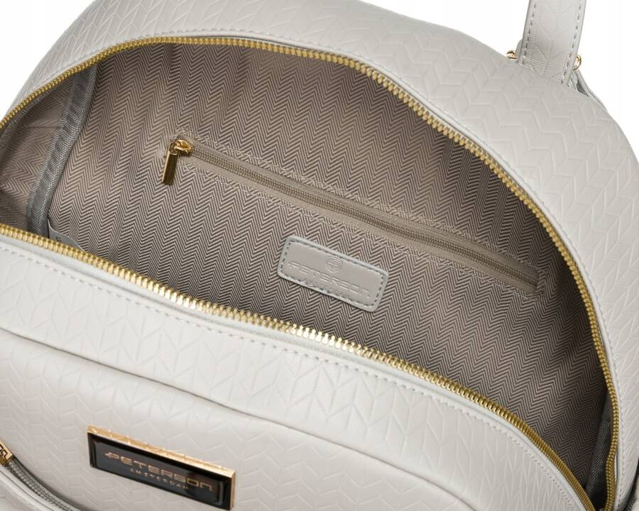Städtischer, geräumiger Damen Rucksack aus Öko-Leder – Peterson – Bild 7