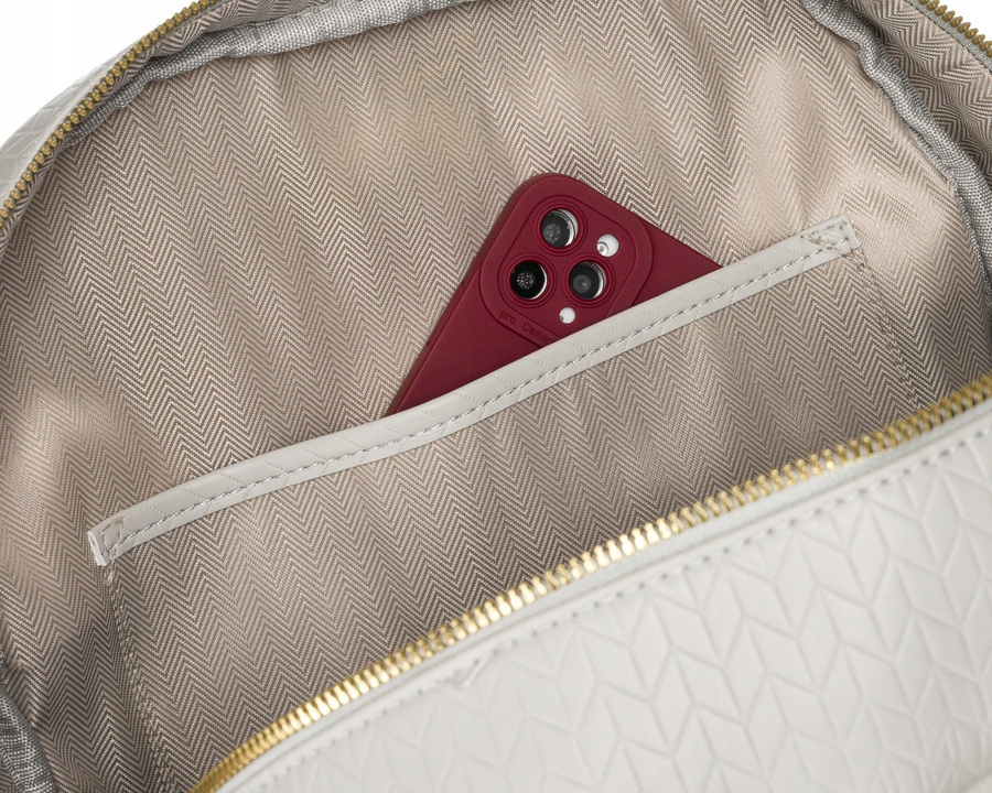 Städtischer, geräumiger Damen Rucksack aus Öko-Leder – Peterson – Bild 8