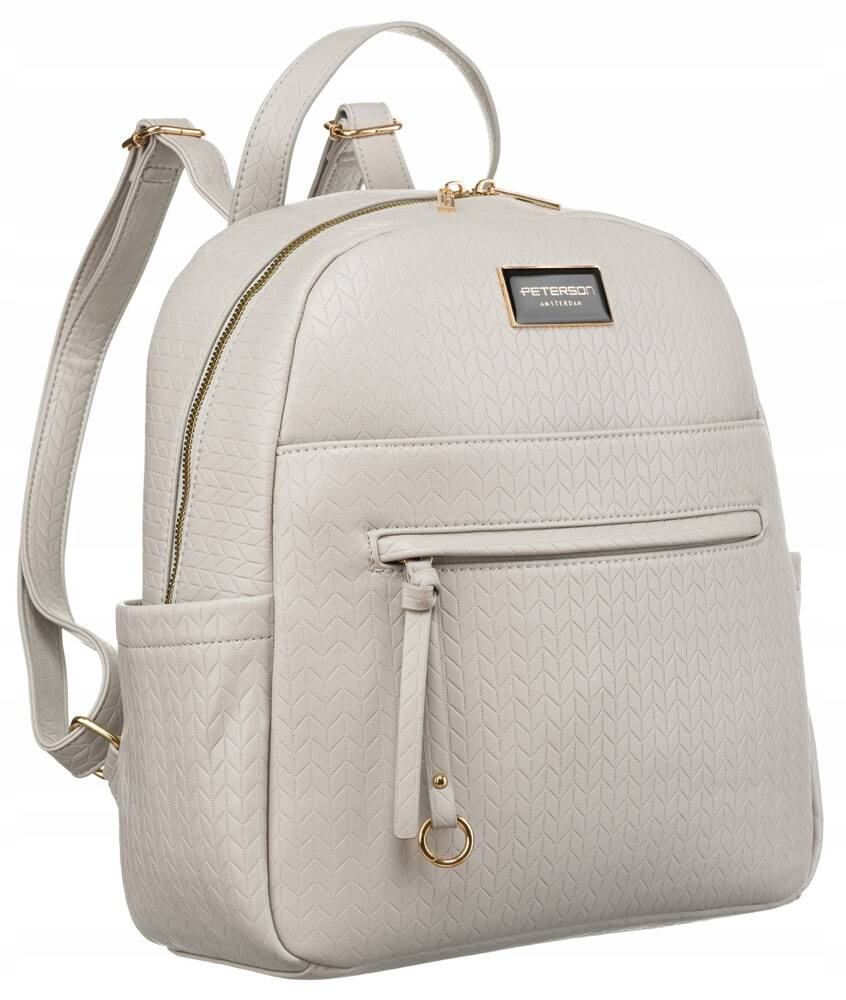 Städtischer, geräumiger Damen Rucksack aus Öko-Leder – Peterson
