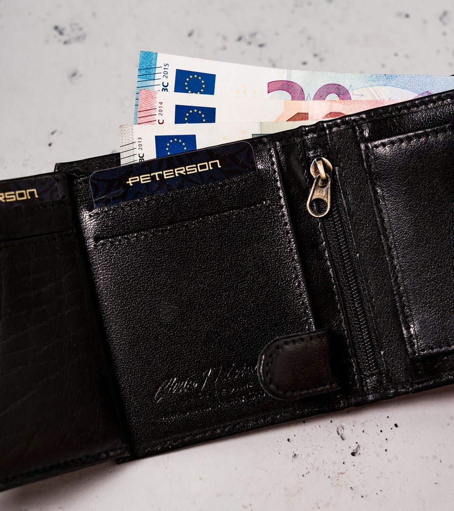 Kompakte Herren Geldbörse für Karten mit RFID Protect – Peterson – Bild 9