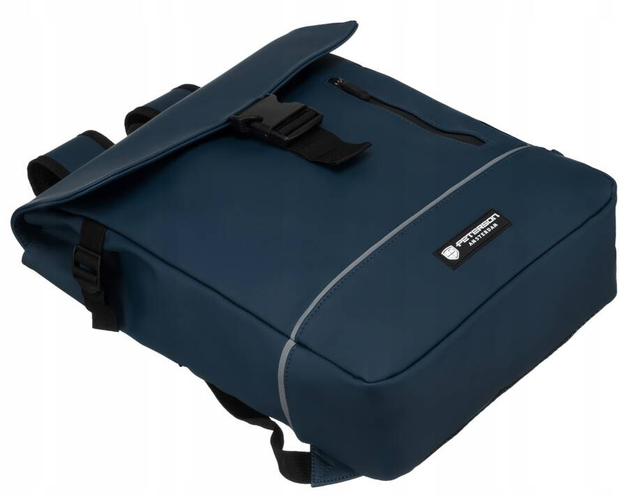 Robuster City Rucksack aus Synthetikmaterial mit Etui im Set – Peterson – Bild 8