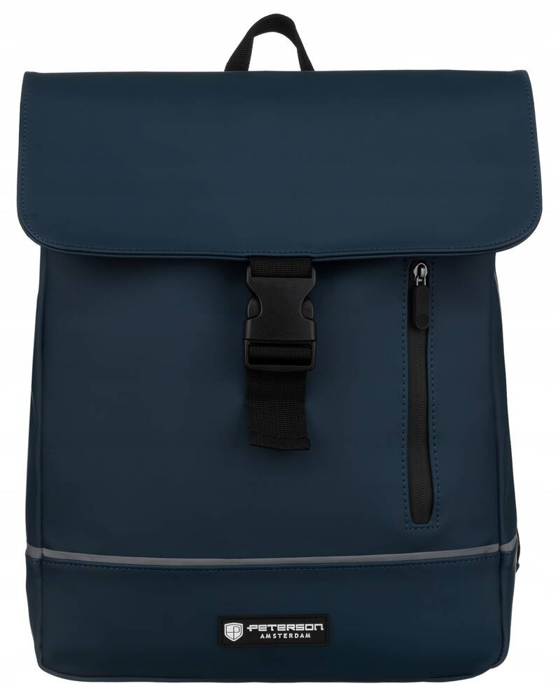 Robuster City Rucksack aus Synthetikmaterial mit Etui im Set – Peterson – Bild 2