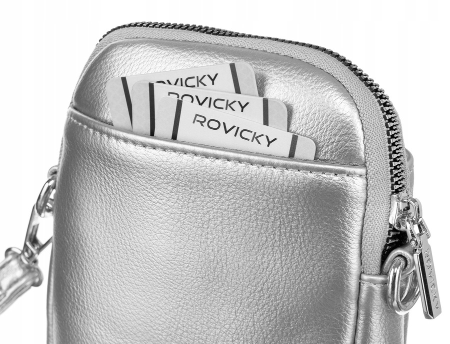 Mini Damen Tasche mit zusätzlicher Geldbörse aus Öko-Leder – Rovicky – Bild 5