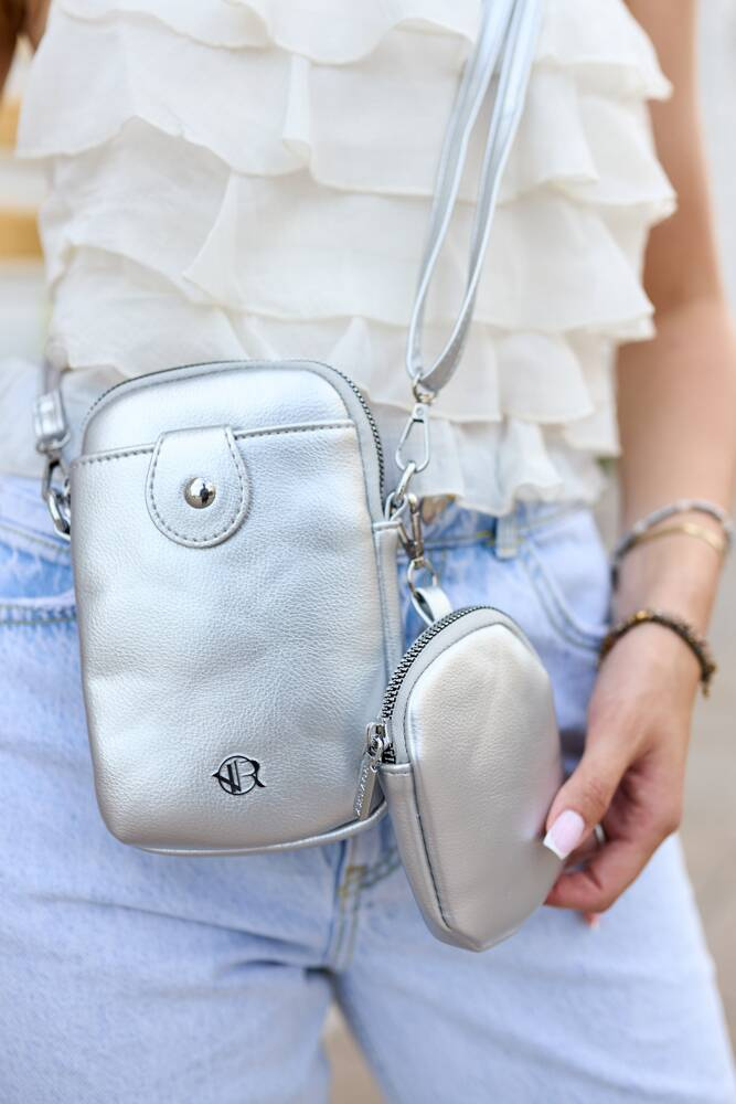 Mini Damen Tasche mit zusätzlicher Geldbörse aus Öko-Leder – Rovicky – Bild 10