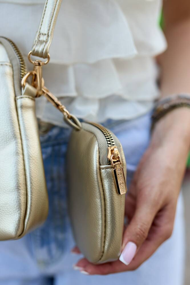 Mini Damen Tasche mit zusätzlicher Geldbörse aus Öko-Leder – Rovicky – Bild 9