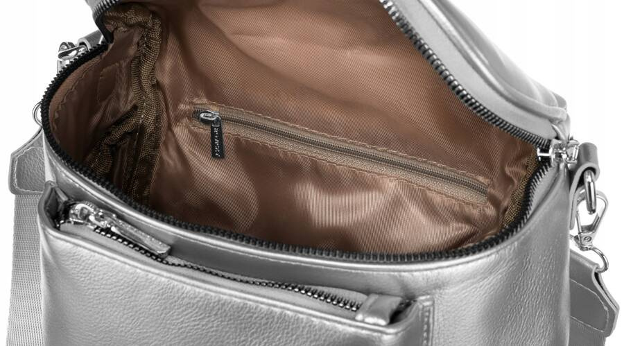 Elegante Damen Gürteltasche mit Schulterriemen aus Öko-Leder – Rovicky – Bild 5