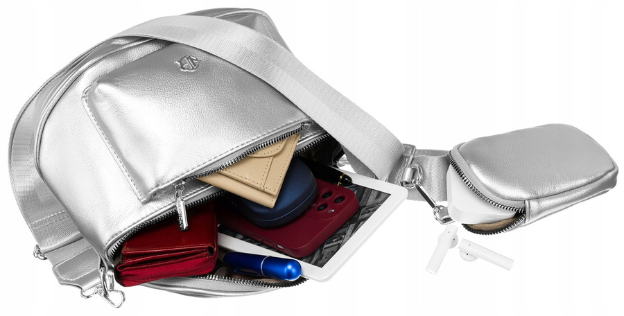 Elegante Damen Gürteltasche mit Schulterriemen aus Öko-Leder – Rovicky – Bild 6