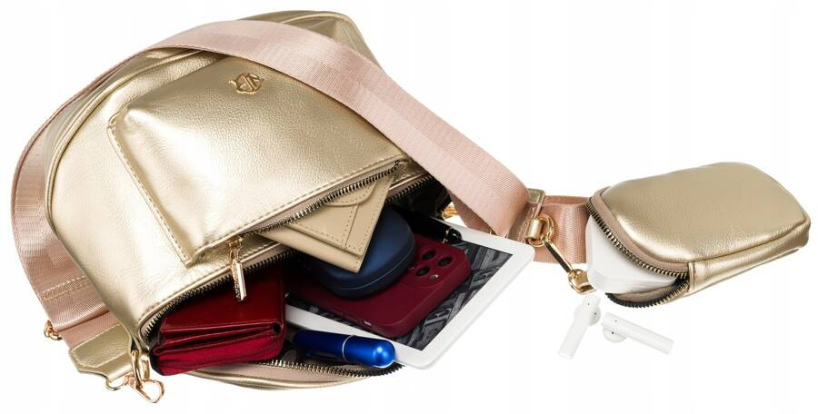 Elegante Damen Gürteltasche mit Schulterriemen aus Öko-Leder – Rovicky – Bild 6