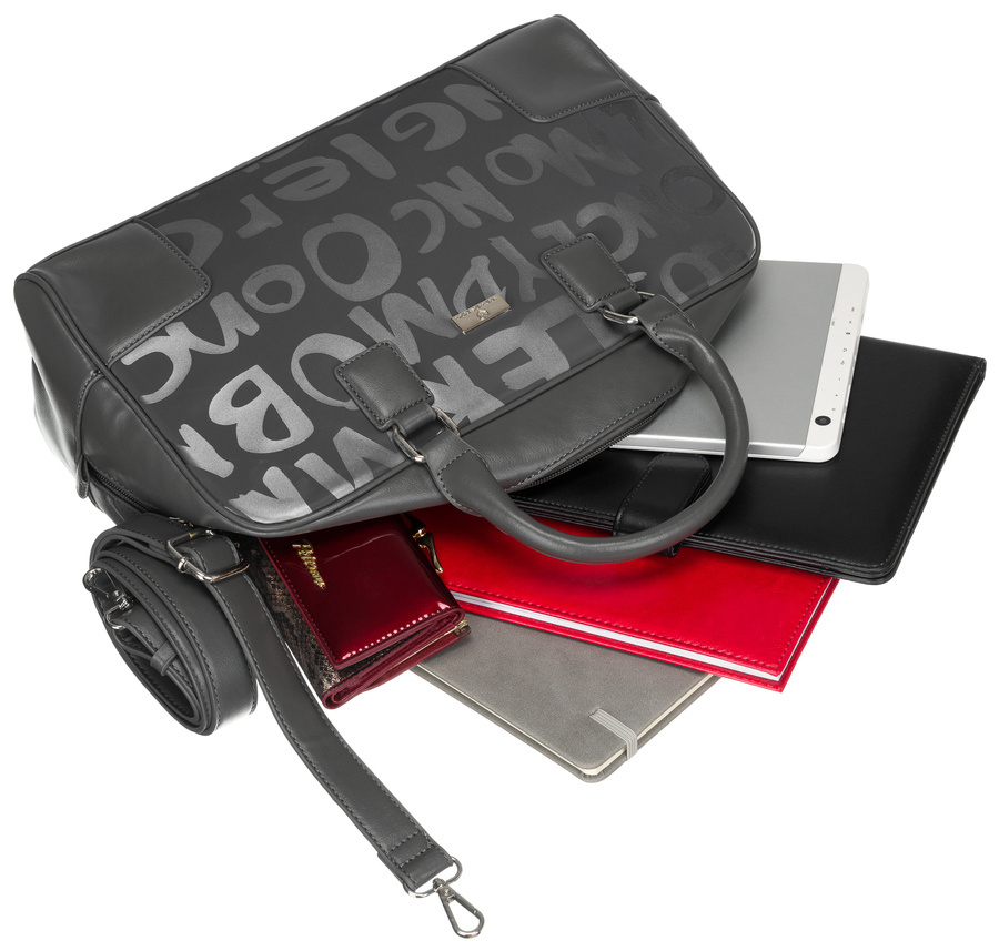 Klassische Handtasche mit Aufschrift – Peterson – Bild 13