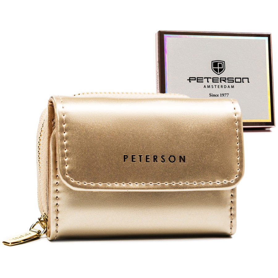 Elegante Damen Geldbörse aus lackiertem Öko-Leder – Peterson