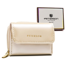 Elegante Damen Geldbörse aus lackiertem Öko-Leder – Peterson