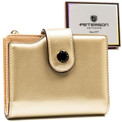 Elegante Damen Geldbörse aus Öko-Leder mit zwei Fächern – Peterson
