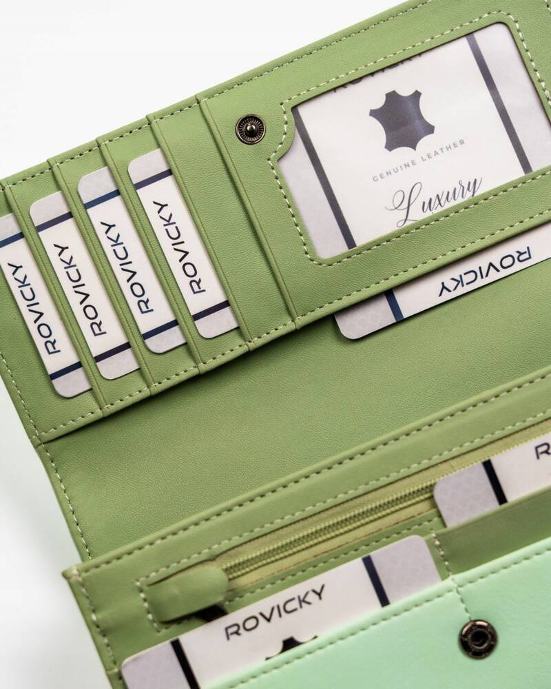 Klassische Damen Geldbörse aus Öko-Leder – 4U Cavaldi – Bild 7