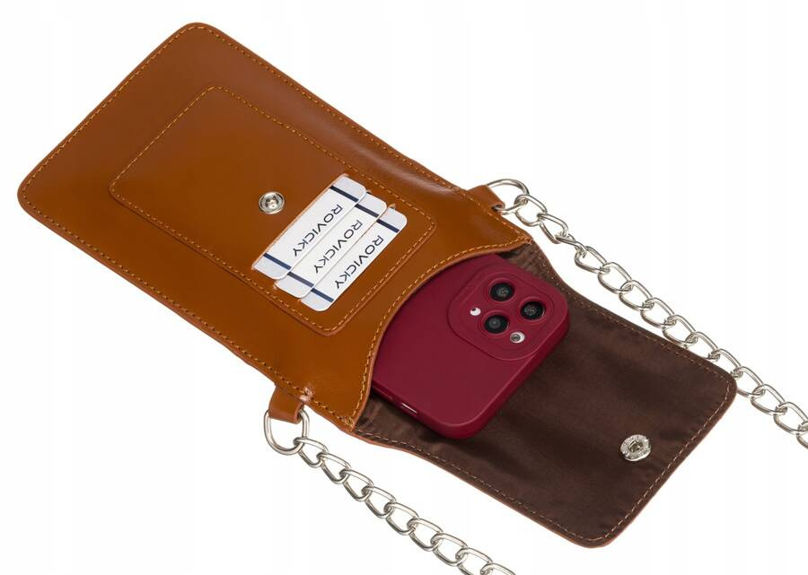 Mini Damen Umhängetasche-Geldbörse aus echtem Leder – 4U Cavaldi – Bild 5