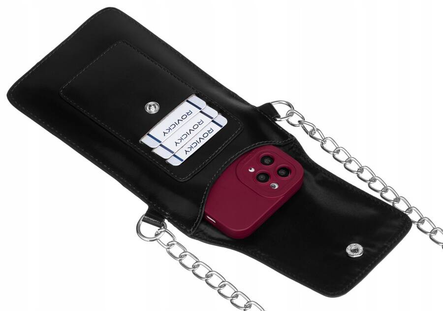 Mini Damen Umhängetasche-Geldbörse aus echtem Leder – 4U Cavaldi – Bild 5