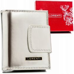 Stilvolle, kleine Damen Geldbörse aus Leder mit Bügel- und Druckknopf – Lorenti