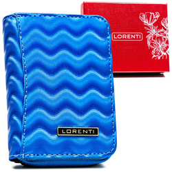 Kleine Damen Geldbörse aus Leder mit Wellenmuster – Lorenti