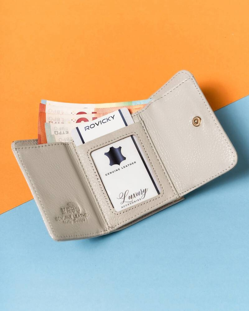 Kleine Damen Portemonnaie mit Druckknopf und Bügelverschluss – Lorenti – Bild 5