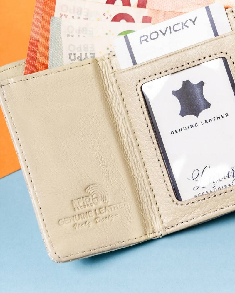 Elegante, kleine Damen Geldbörse mit Bügel- und Druckknopf – Lorenti – Bild 8