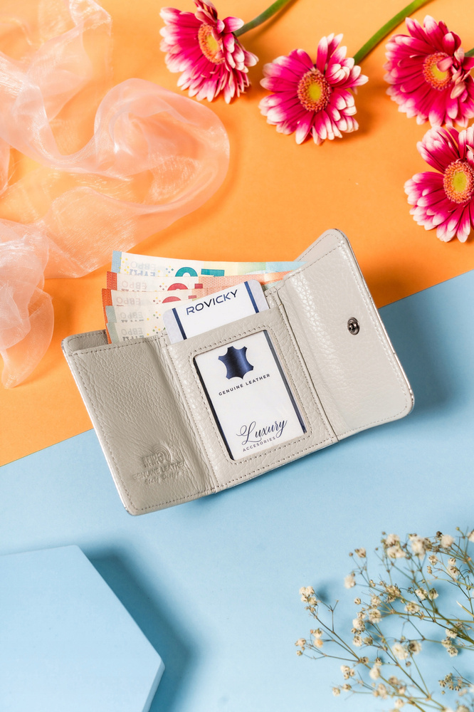 Elegantes Damen Portemonnaie mit Bügel- und Druckknopf – Lorenti – Bild 6