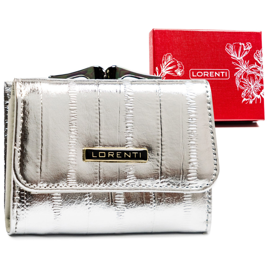 Elegantes Damen Portemonnaie mit Bügel- und Druckknopf – Lorenti
