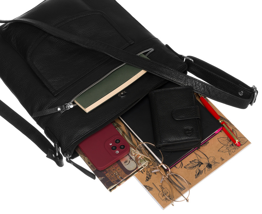 Klassische Crossbody Umhängetasche mit Geldbörse – Peterson – Bild 8
