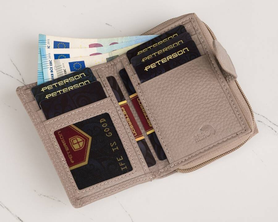 Klassische Crossbody Umhängetasche mit Geldbörse – Peterson – Bild 14
