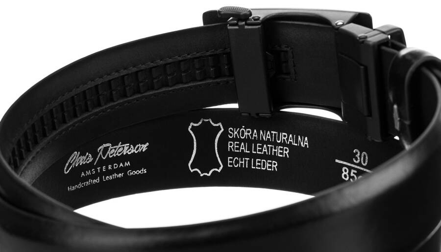 Eleganter Herren Ledergürtel mit Automatikschließe – Peterson – Bild 11
