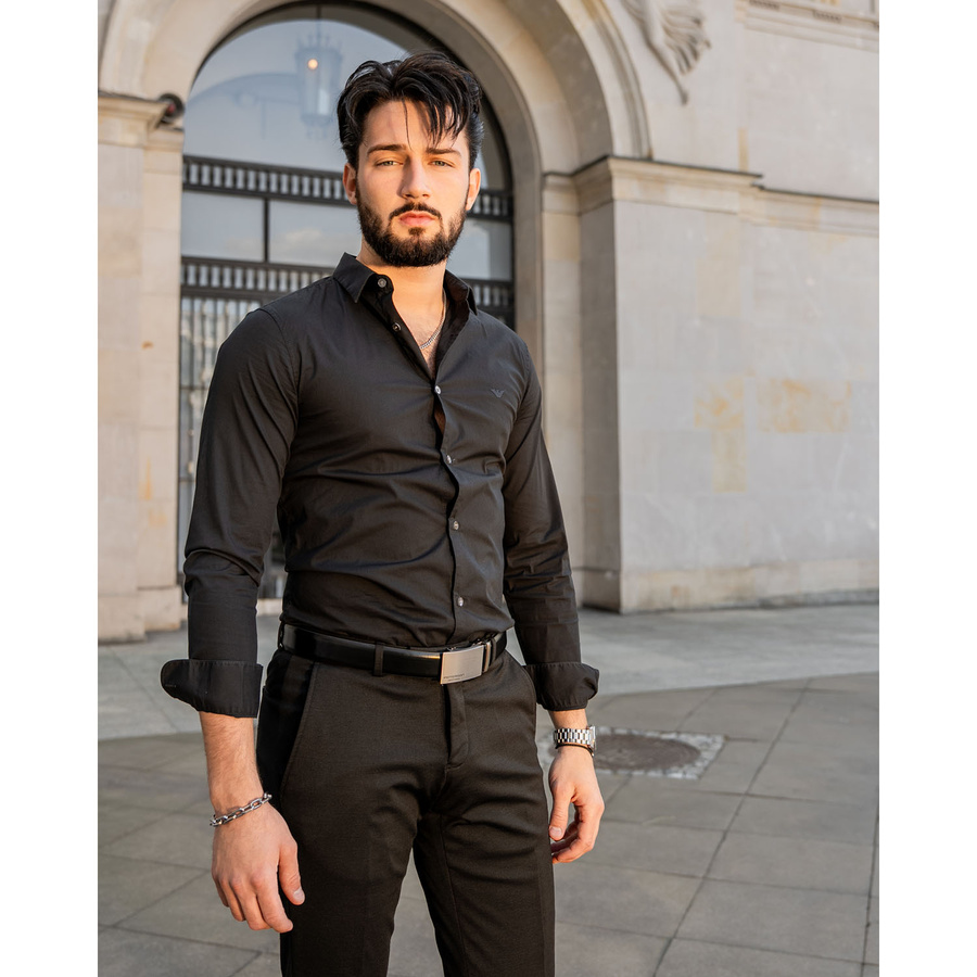 Eleganter Herren Gürtel mit Automatikschließe – Peterson – Bild 2