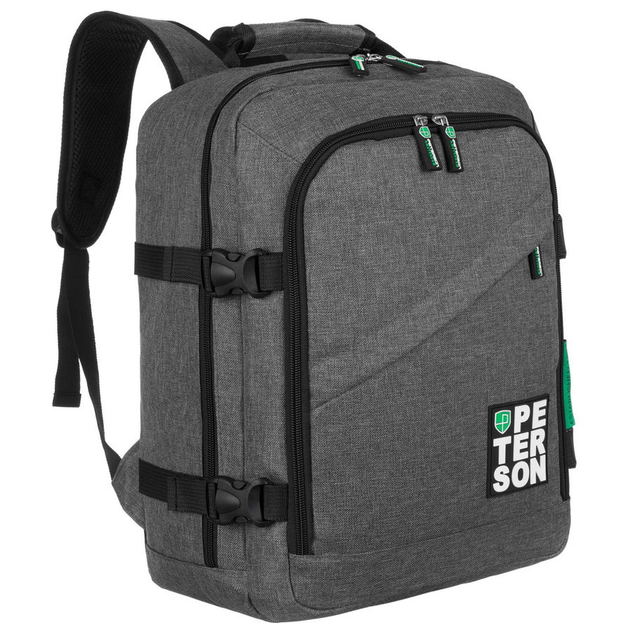 Wasserfester Reiserucksack mit Laptopfach aus Polyester – Peterson