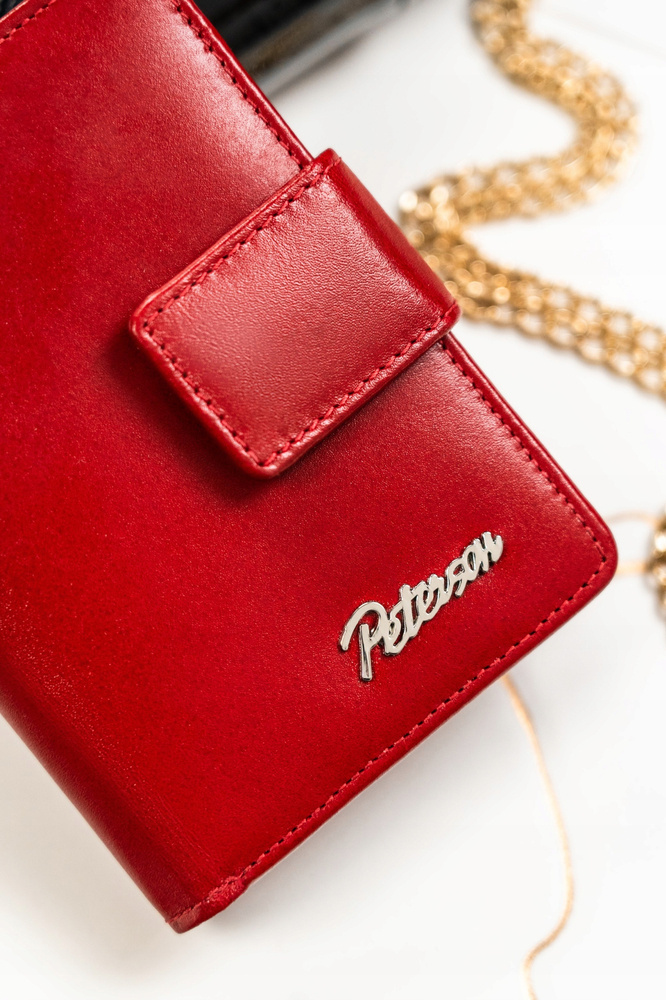 Geschenkset: Damen Geldbörse aus Leder und Schlüsselanhänger – Peterson – Bild 4