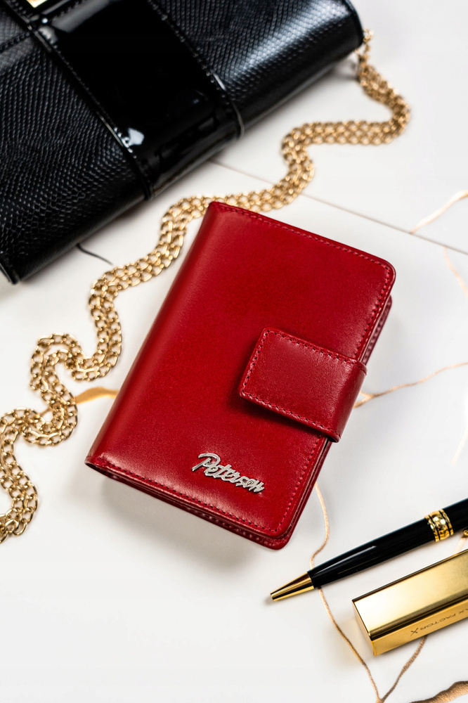 Geschenkset: Damen Geldbörse aus Leder und Schlüsselanhänger – Peterson – Bild 3