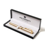 Eleganter schwarzer Kugelschreiber in Geschenkbox – Peterson