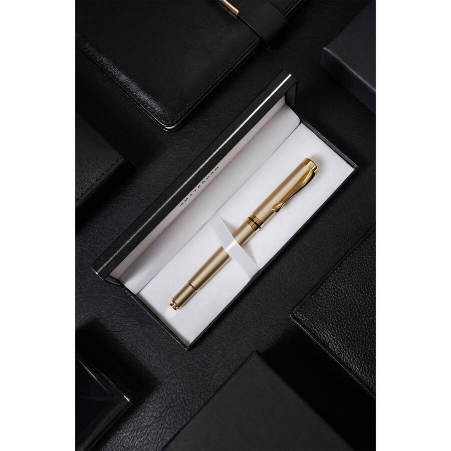 Eleganter schwarzer Kugelschreiber in Geschenkbox – Peterson – Bild 5