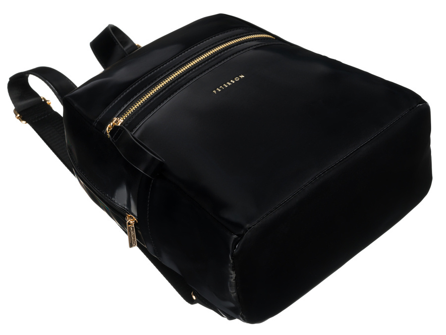 Eleganter Damen Rucksack mit goldenen Beschlägen – Peterson – Bild 9