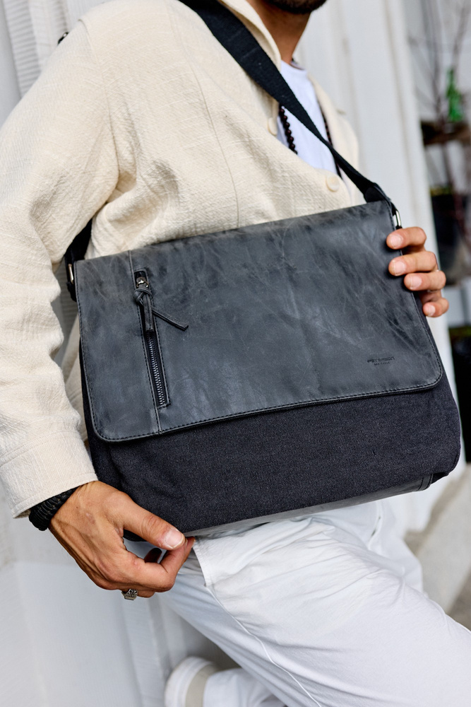 Laptoptasche aus Stoff für 12 Zoll – Peterson – Bild 3