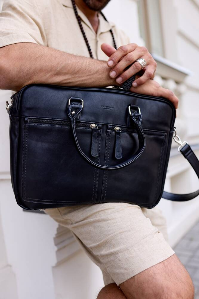 Laptoptasche für 14 Zoll aus Öko-Leder – Peterson – Bild 4