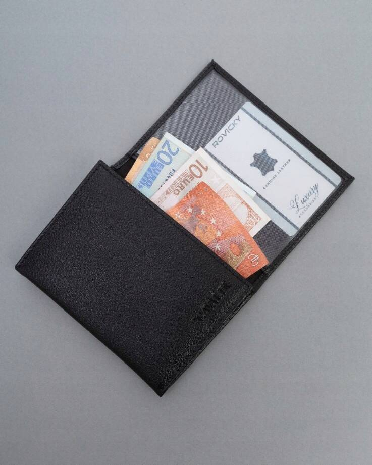 Geräumiges Etui aus Leder für Karten und Dokumente – 4U Cavaldi – Bild 5