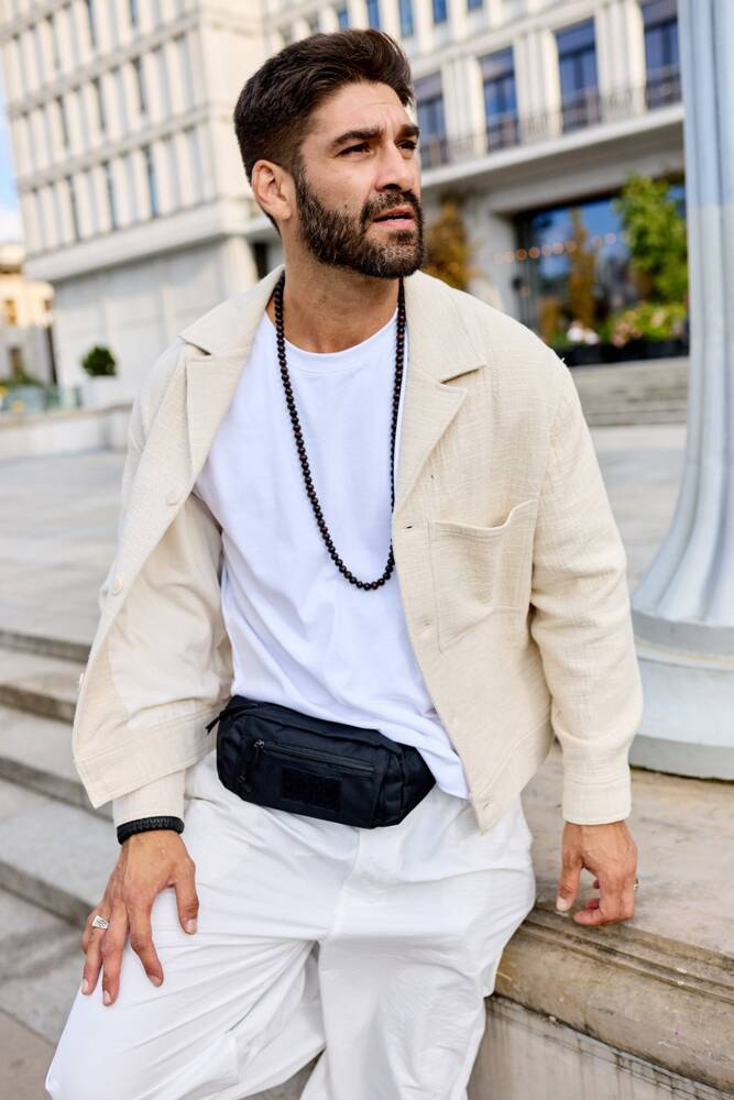 Geräumige, sportliche Hüfttasche für Herren aus Polyester – Rovicky – Bild 7