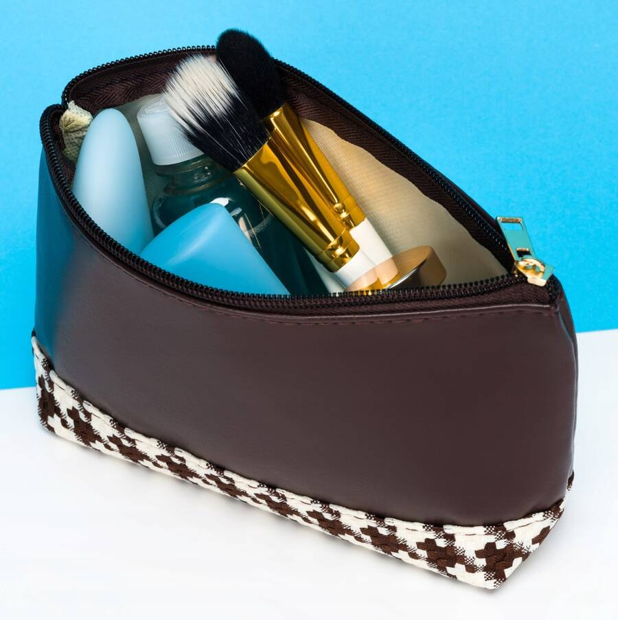 Reise-Kosmetiktasche für Damen aus Öko-Leder – Rovicky – Bild 7