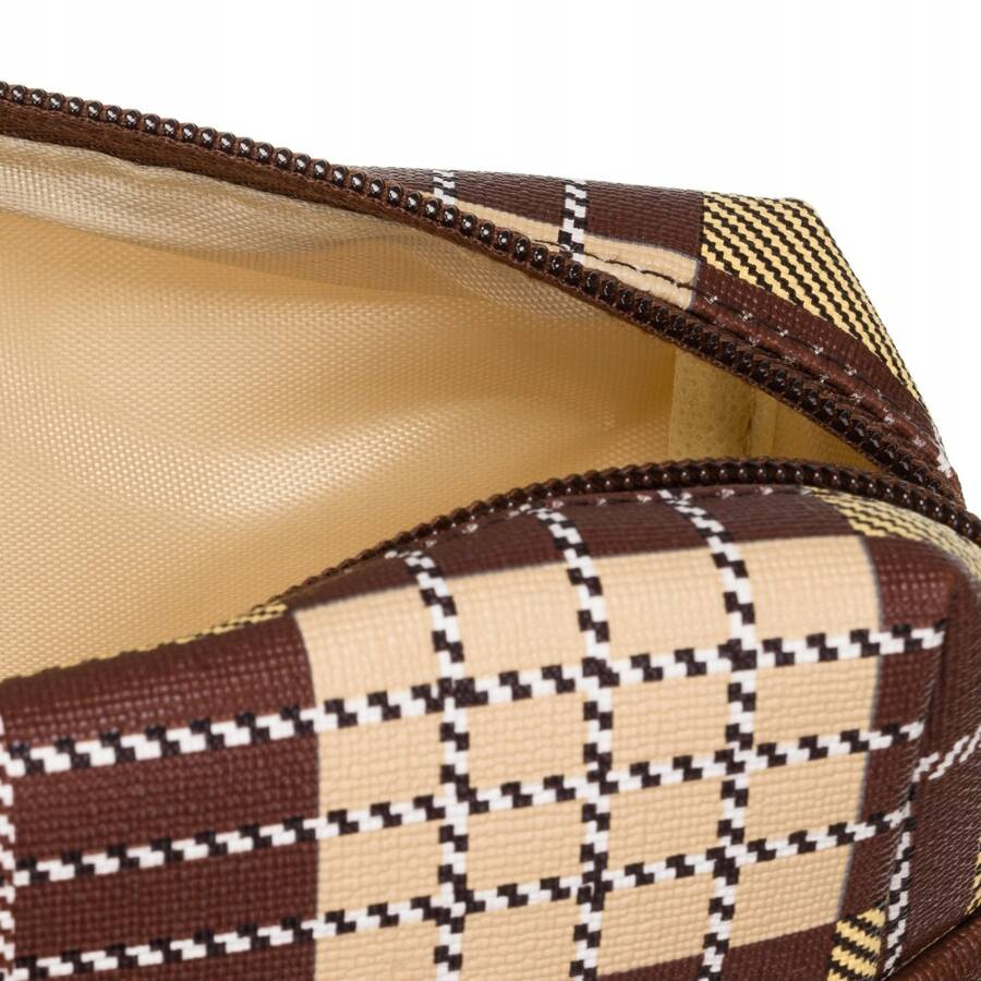 Reise-Kosmetiktasche für Damen im Karomuster – Rovicky – Bild 6