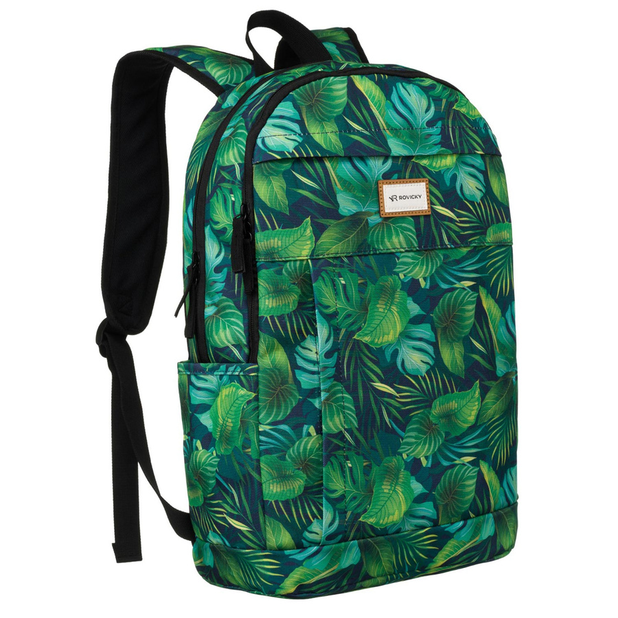 Klassischer Damen Rucksack aus Polyester mit Blumenmuster – Rovicky